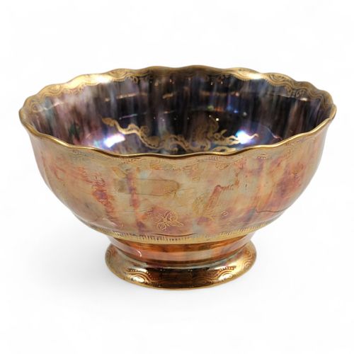 DAISY MAKEIGJONES FOR WEDGWOOD FAIRYLAND LUSTRE BOWL PATTERN Z4824 C1915 - ADDITIONAL PHOTO 2