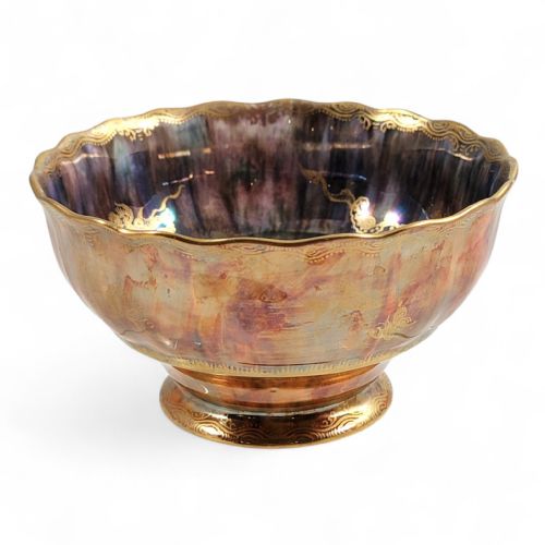 DAISY MAKEIGJONES FOR WEDGWOOD FAIRYLAND LUSTRE BOWL PATTERN Z4824 C1915 - ADDITIONAL PHOTO 3