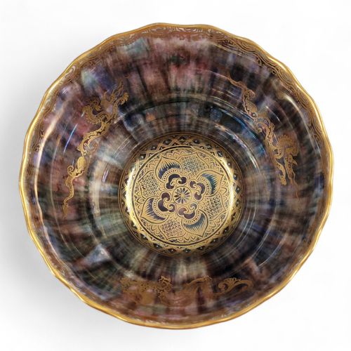DAISY MAKEIGJONES FOR WEDGWOOD FAIRYLAND LUSTRE BOWL PATTERN Z4824 C1915 - ADDITIONAL PHOTO 4