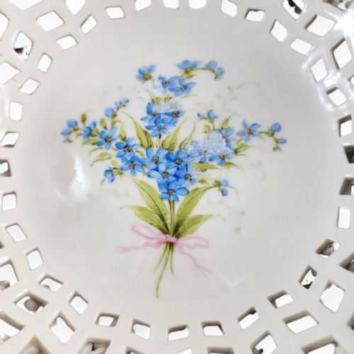 CG SCHIERHOLZ SOHN PLAUE LARGE PORCELAIN FLOWER CENTERPIECE C1885 - ADDITIONAL PHOTO 10