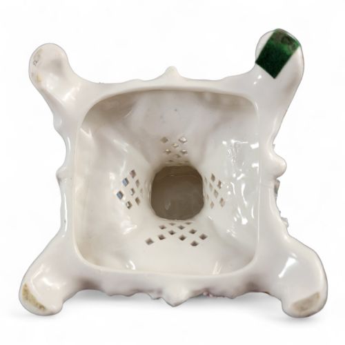 CG SCHIERHOLZ SOHN PLAUE LARGE PORCELAIN FLOWER CENTERPIECE C1885 - ADDITIONAL PHOTO 11