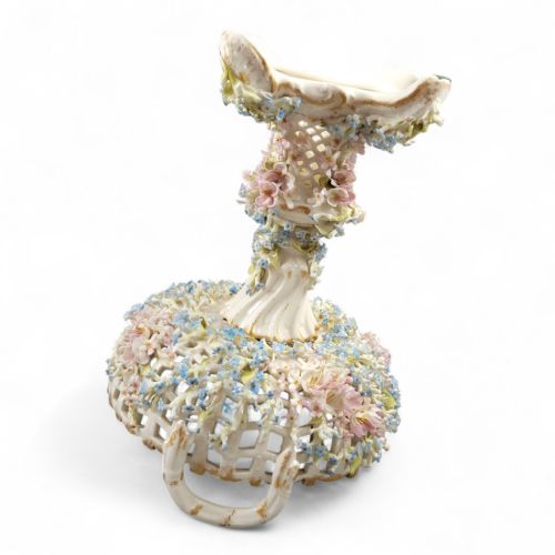 CG SCHIERHOLZ SOHN PLAUE LARGE PORCELAIN FLOWER CENTERPIECE C1885 - ADDITIONAL PHOTO 15