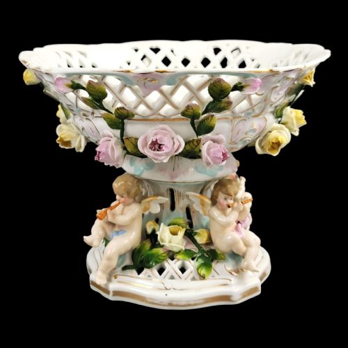 PLAUE SCHIERHOLZ LARGE MUSICAL PUTTI CENTREPIECE C1900 - ADDITIONAL PHOTO 16