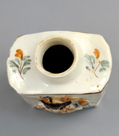 PRATTWARE PEARLWARE TEA CADDY STAFFORDSHIRE LATE 18TH CENTURY - ADDITIONAL PHOTO 8