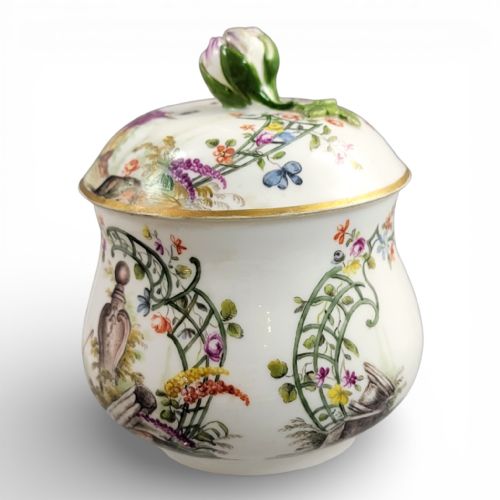 fig 1. Meissen sugar bowl with cover, Early Marcolini period, c.1774