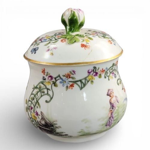 fig 2. Meissen sugar bowl with cover, Early Marcolini period, c.1774