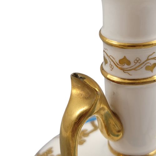 MINTON GILT PORCELAIN VASE DESIGNED BY CHRISTOPHER DRESSER LATE 19TH CENTURY - ADDITIONAL PHOTO 8
