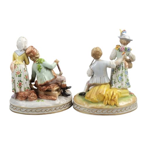 CARL THIEME DRESDEN ALLEGORICAL FIGURE GROUPS SUMMER AND WINTER FOUR SEASONS SERIES C 1902 - ADDITIONAL PHOTO 8