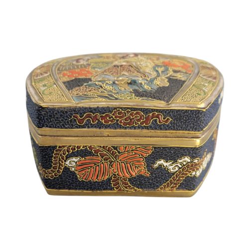 EXCEPTIONAL JAPANESE SATSUMA EARTHENWARE BOX BY TOSHOZAN MEIJI PERIOD - ADDITIONAL PHOTO 4