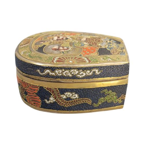 EXCEPTIONAL JAPANESE SATSUMA EARTHENWARE BOX BY TOSHOZAN MEIJI PERIOD - ADDITIONAL PHOTO 10