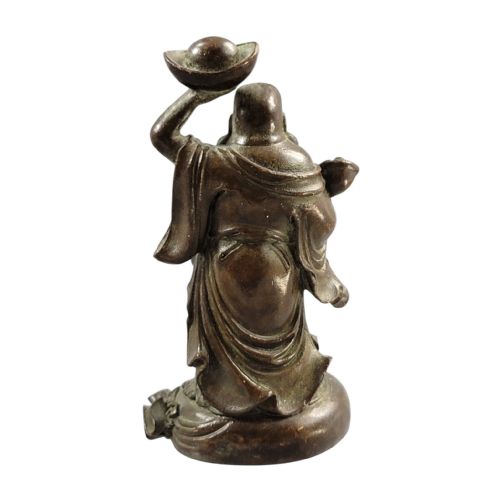 fig 3. Chinese small figure of Budai with yuanbao and ruyi, c. 1900