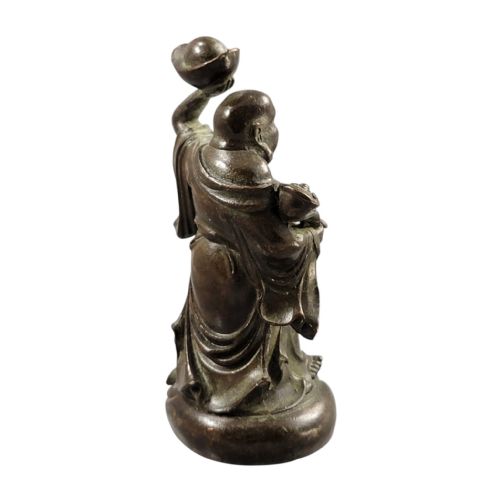 fig 4. Chinese small figure of Budai with yuanbao and ruyi, c. 1900