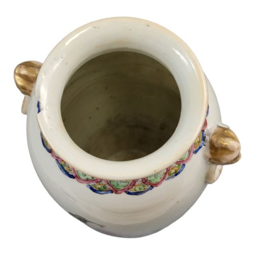 CHINESE FAMILLE ROSE VASE WITH MAGU AND SHOULAO JINGDEZHEN LATE QING C 1870 - ADDITIONAL PHOTO 4