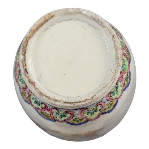 CHINESE FAMILLE ROSE VASE WITH MAGU AND SHOULAO JINGDEZHEN LATE QING C 1870 - ADDITIONAL PHOTO 6