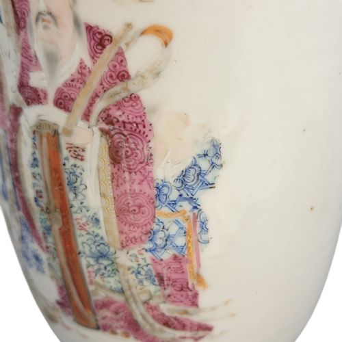 CHINESE FAMILLE ROSE VASE WITH MAGU AND SHOULAO JINGDEZHEN LATE QING C 1870 - ADDITIONAL PHOTO 11