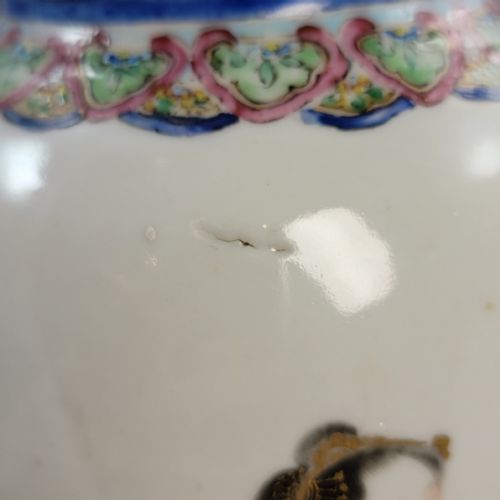 CHINESE FAMILLE ROSE VASE WITH MAGU AND SHOULAO JINGDEZHEN LATE QING C 1870 - ADDITIONAL PHOTO 13
