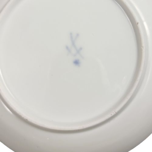 MEISSEN MARCOLINI PORCELAIN SAUCER WITH BLUE RIBBON BORDER C 17741814 - ADDITIONAL PHOTO 3