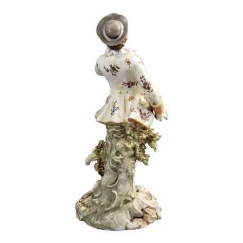 VOLKSTEDT FIGURE OF A YOUNG GALLANT TRIEBNER ENS ECKERT C 1880 - ADDITIONAL PHOTO 3