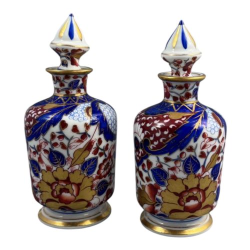 fig 2. Pair of Dresden porcelain perfume bottles in the Imari taste, c. 1890–1910