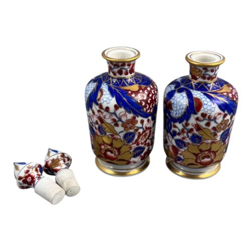fig 3. Pair of Dresden porcelain perfume bottles in the Imari taste, c. 1890–1910