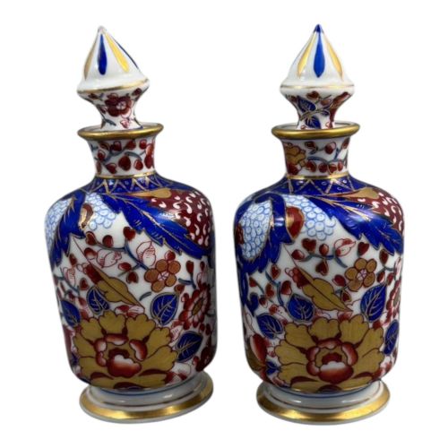 fig 4. Pair of Dresden porcelain perfume bottles in the Imari taste, c. 1890–1910