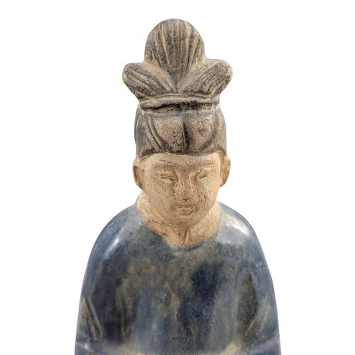 CHINESE TANG SANCAI GLAZED FUNERARY FIGURE COURT ATTENDANT C 7TH8TH - ADDITIONAL PHOTO 6