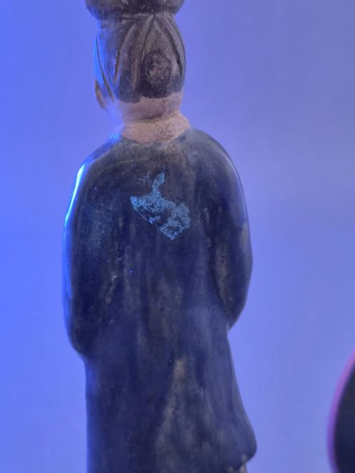 CHINESE TANG SANCAI GLAZED FUNERARY FIGURE COURT ATTENDANT C 7TH8TH - ADDITIONAL PHOTO 14