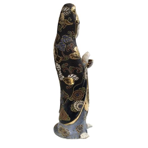JAPANESE KUTANI FIGURE OF KANNON GUANYIN GODDESS OF MERCY C1920 - ADDITIONAL PHOTO 3