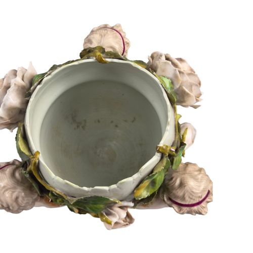 SITZENDORF PORCELAIN EGG VASE WITH CHERUBS GERMANY C18841902 - ADDITIONAL PHOTO 6