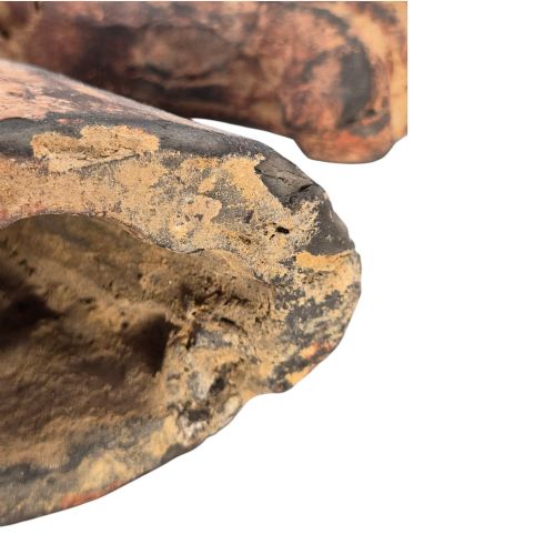 CHINESE HAN DYNASTY TYPE PAINTED TERRACOTTA HORSE HEAD MINGQI TOMB FIGURE - ADDITIONAL PHOTO 8