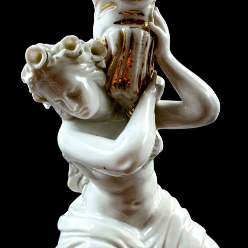 PAIR OF VICTORIAN PORCELAIN FIGURAL CANDLESTICKS POSSIBLY SUTHERLAND SONS STAFFORDSHIRE - ADDITIONAL PHOTO 12