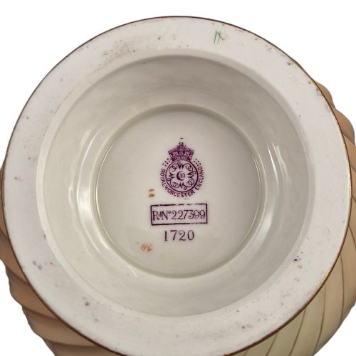 ROYAL WORCESTER BLUSH IVORY POTPOURRI JAR AND COVER SHAPE 1720 1903 - ADDITIONAL PHOTO 9