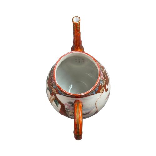 JAPANESE KUTANI PORCELAIN TEAPOT WITH VASE STAND MEIJI PERIOD C1890 - ADDITIONAL PHOTO 5