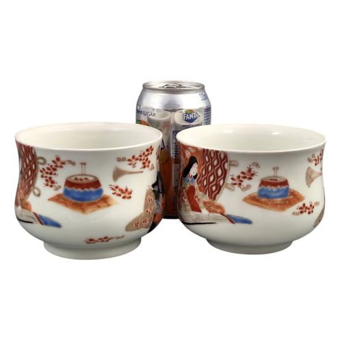 PAIR OF JAPANESE IMARI PORCELAIN SENCHA TEA CUPS GINSHTEI GYOKUSHI C1890 - ADDITIONAL PHOTO 4