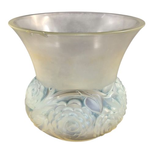 FRENCH LALIQUE OPALESCENT RENONCULES VASE MID20TH CENTURY - ADDITIONAL PHOTO 3