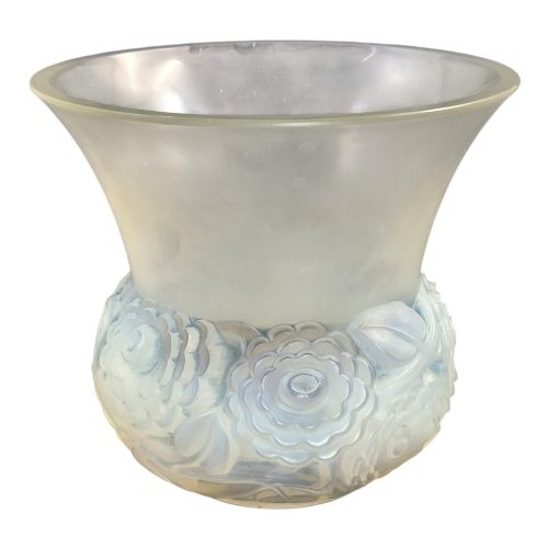 FRENCH LALIQUE OPALESCENT RENONCULES VASE MID20TH CENTURY - ADDITIONAL PHOTO 5