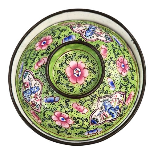 CHINESE CANTON ENAMEL GAIWAN TEA SET QING DYNASTY C 18501860 - ADDITIONAL PHOTO 8