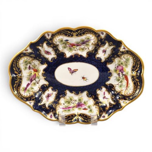 ROYAL WORCESTER BLUE SCALE DESSERT DISH PATTERN 2525 1901