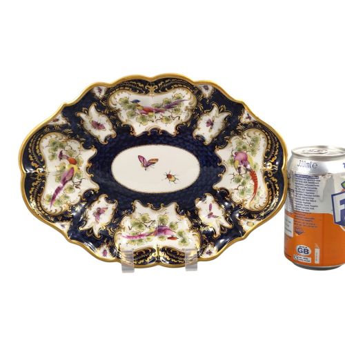 ROYAL WORCESTER BLUE SCALE DESSERT DISH PATTERN 2525 1901 - ADDITIONAL PHOTO 1