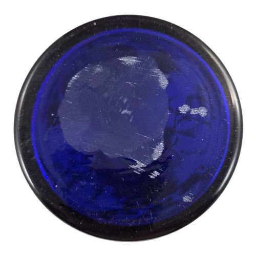 BOHEMIAN ENAMELED COBALT GLASS DECANTER FOR THE PERSIAN QAJAR MARKET C18701890 - ADDITIONAL PHOTO 6