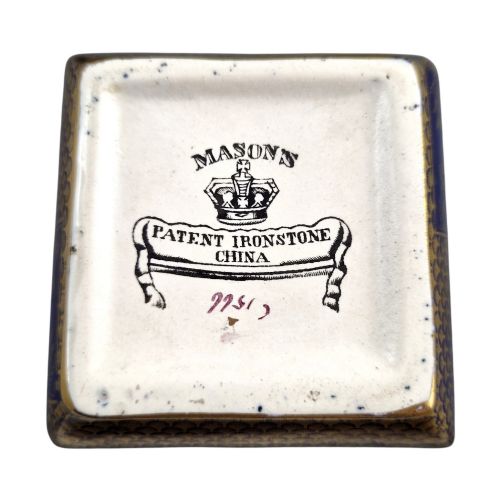 EXTREMELY RARE PAIR OF MASON'S PATENT IRONSTONE MAZARINE BLUE GROUND VASES C183048 - ADDITIONAL PHOTO 7