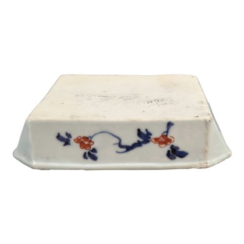 CHINESE IMARI PORCELAIN CHAMFERED SQUARE BOWL KANGXI PERIOD C17001720 - ADDITIONAL PHOTO 8