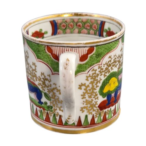WORCESTER DRAGON IN COMPARTMENTS COFFEE CUP AND SAUCER C1820 - ADDITIONAL PHOTO 4