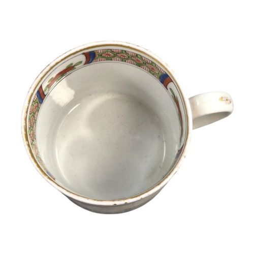 WORCESTER DRAGON IN COMPARTMENTS COFFEE CUP AND SAUCER C1820 - ADDITIONAL PHOTO 8