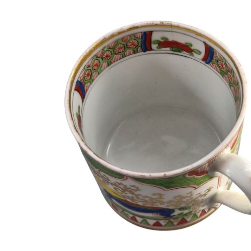 WORCESTER DRAGON IN COMPARTMENTS COFFEE CUP AND SAUCER C1820 - ADDITIONAL PHOTO 11