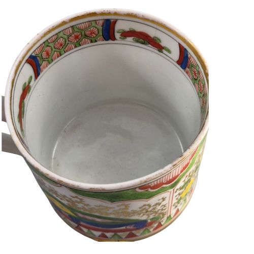 WORCESTER DRAGON IN COMPARTMENTS COFFEE CUP AND SAUCER C1820 - ADDITIONAL PHOTO 12
