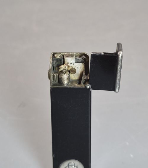 VINTAGE DUNHILL TALLBOY PETROL LIGHTER CARTIER LICENCE BLACK LACQUER C1933 - ADDITIONAL PHOTO 6