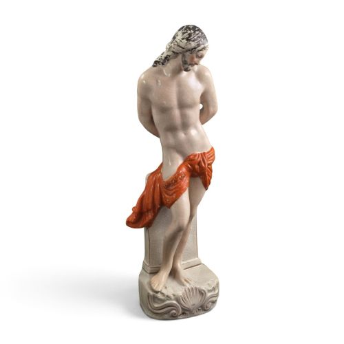 Victorian Staffordshire Earthenware Christ at the Column, C.1860