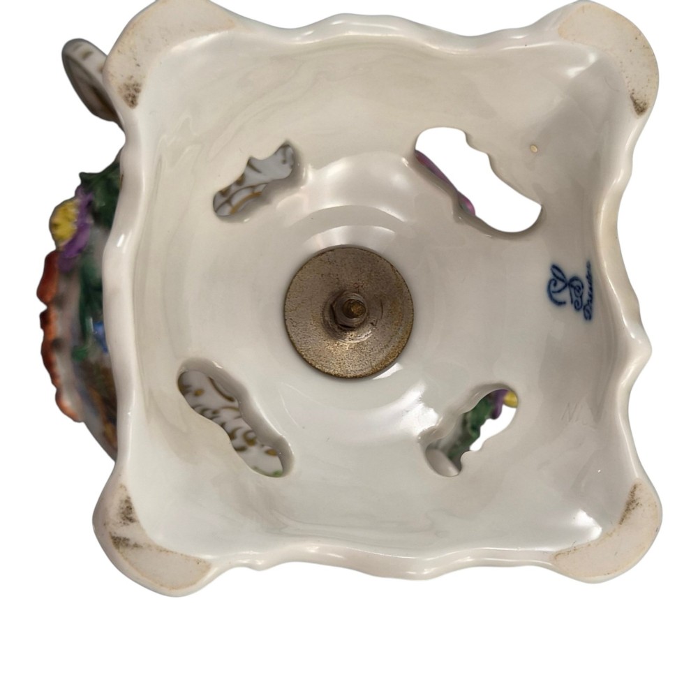Carl Thieme Potschappel Dresden Covered Potpourri Urn with Blütenbelag, c.1901 View XII