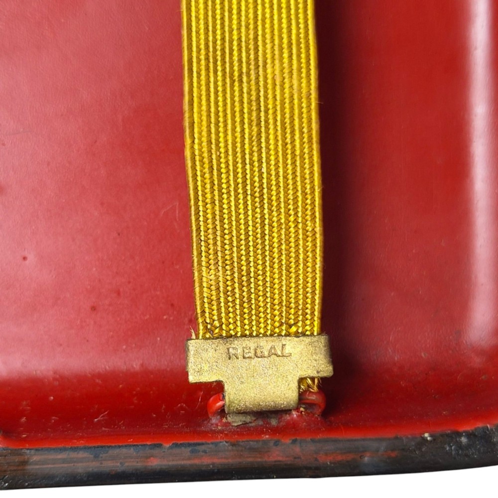 A rectangular 19th-century Russian lacquer cigarette case featuring a hand-painted scene of three horses pulling a sleigh across a snowy landscape on a gold background. View IX
